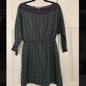 Forever 21 blue/green printed dress